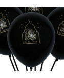Ballons noirs Eid Mubarak