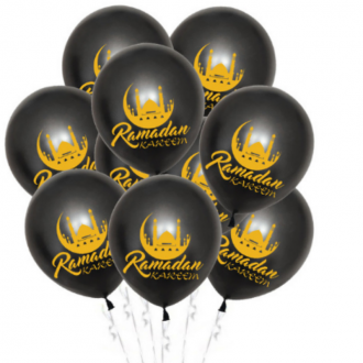 Ballons noirs Ramadan Kareem