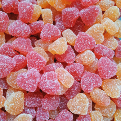 Minis coeurs fruités