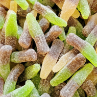 Bouteilles cola bicolores