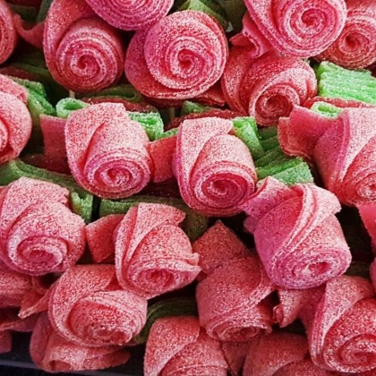 Roses de bonbons Roses de bonbons