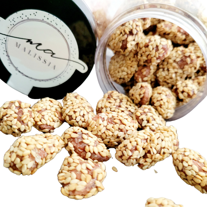 Amandes caramélisées sésames Amandes caramélisées sésames