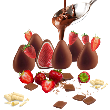 Fraises enrobées chocolat