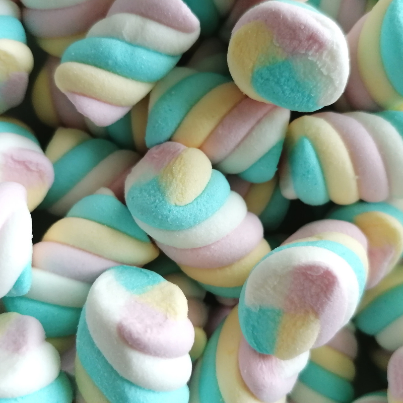 Marshmallows rainbow