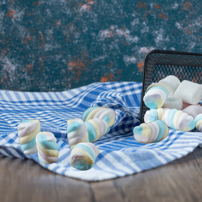 Marshmallows rainbow twist Bebeto 60gr