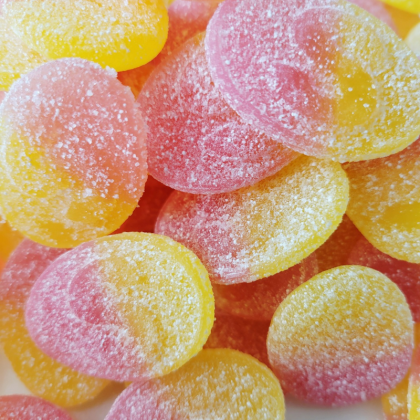 Bonbons suédois tendance citron framboise