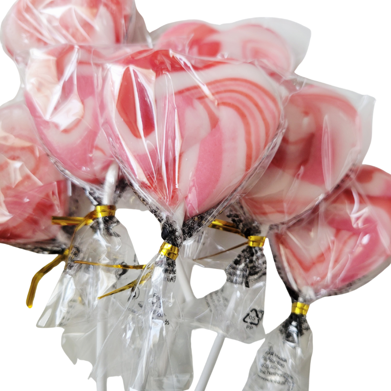 Sucettes coeur lollipops