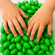 Billes gum pastèque