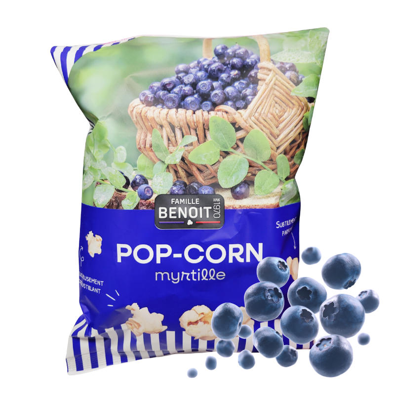 Pop corn aux myrtilles