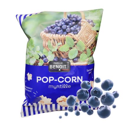 Pop corn aux myrtilles