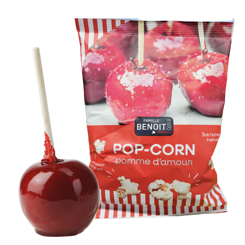 Pop corn pomme d'amour