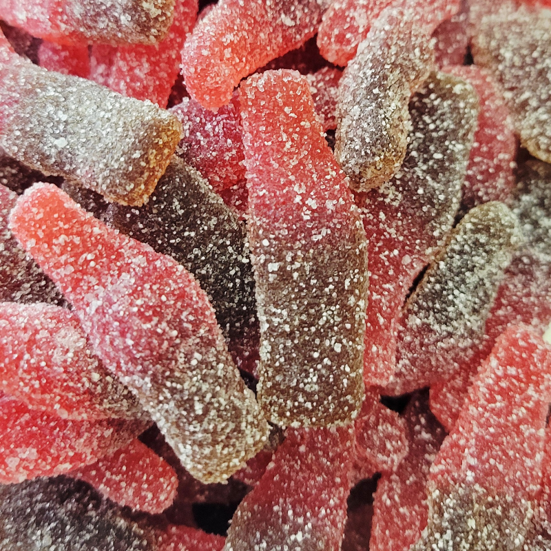 Bouteilles cherry cola